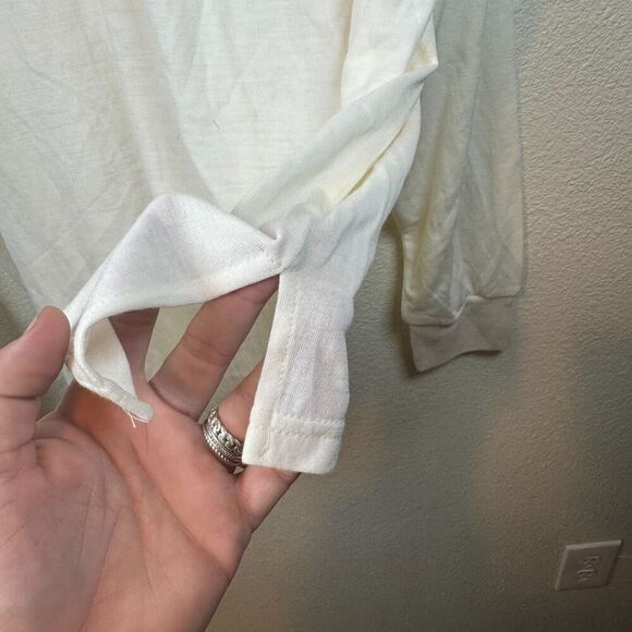 Umberto Ginocchietti Men's Wool White 1/4 Zip Lightweight Sweater Size 48(M) - Picture 6 of 11